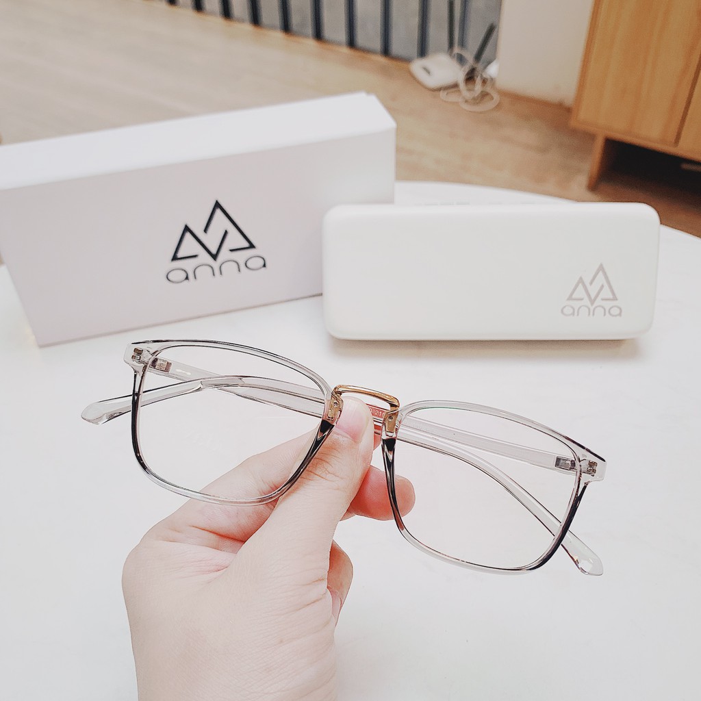 Gọng kính mắt thời trang nam nữ ANNA vuông tròn cá tính chất liệu nhựa dẻo 170LS006 | BigBuy360 - bigbuy360.vn