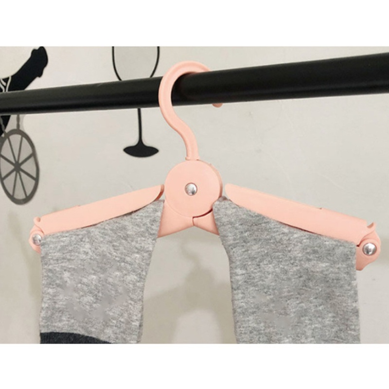 Thanh treo móc quần áo Bằng Nhựa Có Thể Gấp Gọn Chống Trượt Tiện Lợi