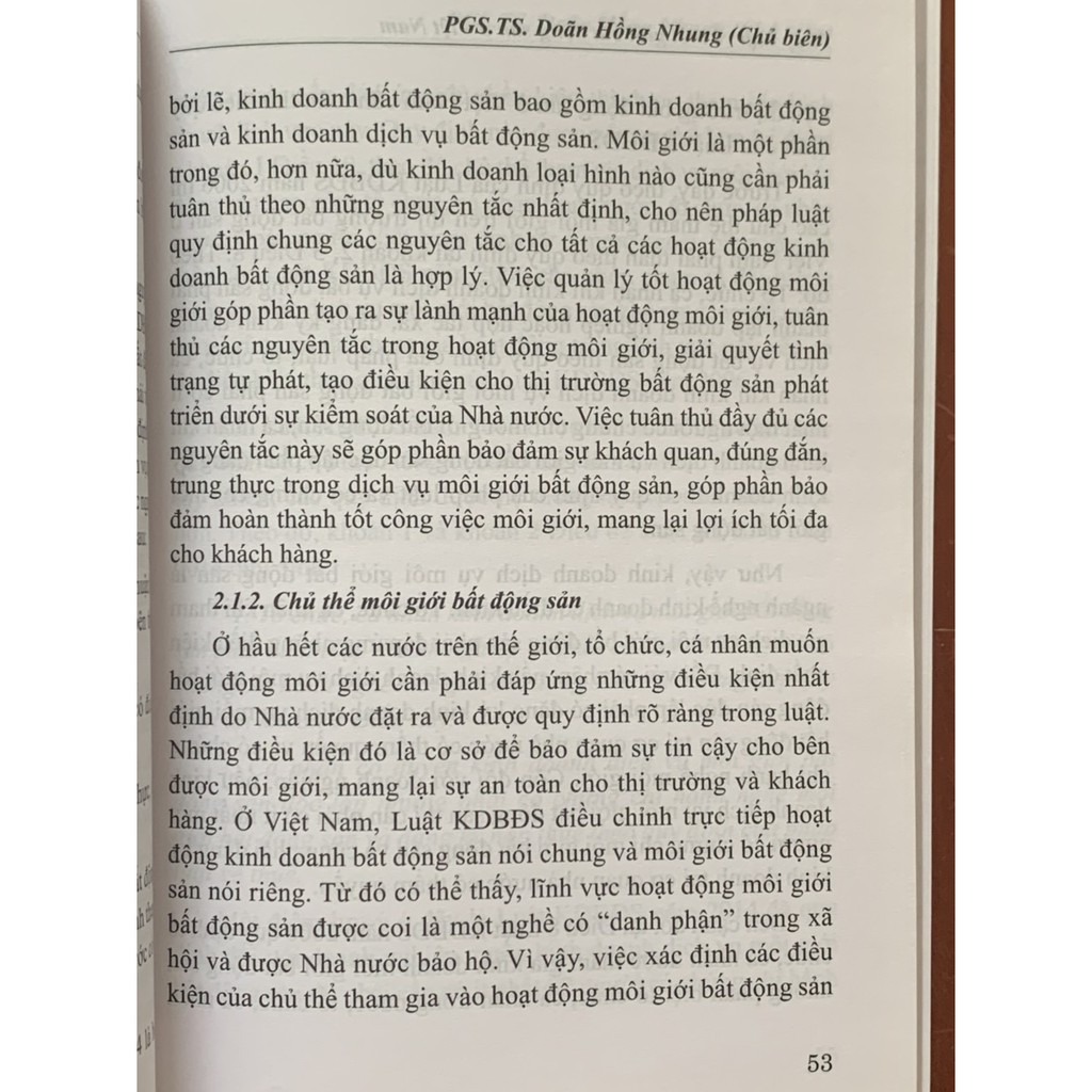 Sách - Pháp luật về môi giới bất động sản ở Việt Nam hiện nay (Tái bản lần thứ nhất, có chỉnh sửa bổ sung)