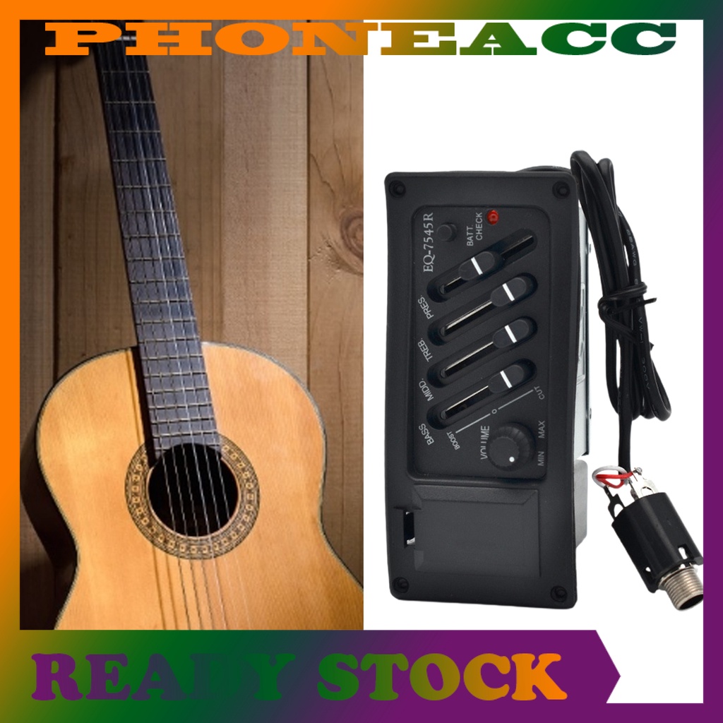 Bộ Cân Bằng 4 Băng Tần Độ Nhạy Cao Cho Đàn Guitar Acoustic