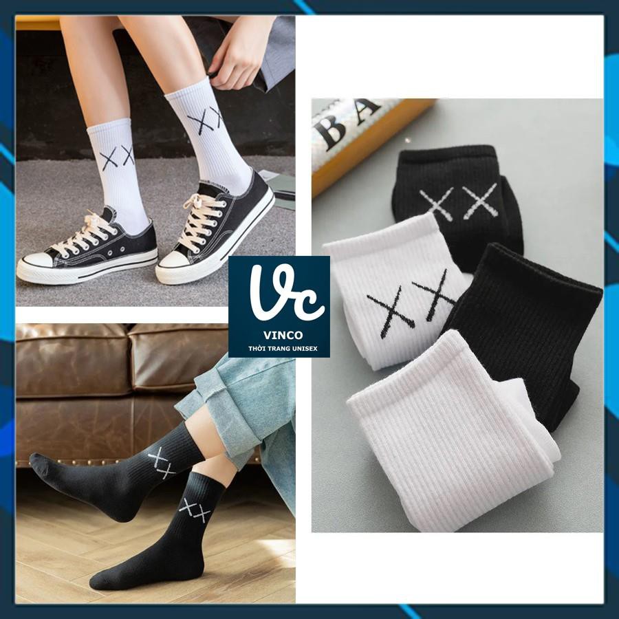 Tất Vớ Nam Nữ KAWS XX Ulzzang - Tất Vớ Cao Cổ XX Unisex