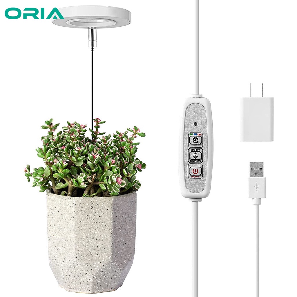 Vòng Đèn Led Tăng Trưởng Cho Cây Trồng Có Hẹn Giờ 4 / 8 / 12H