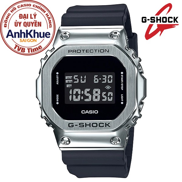 Đồng hồ nam dây nhựa Casio G-Shock chính hãng Anh Khuê GM-5600-1DR