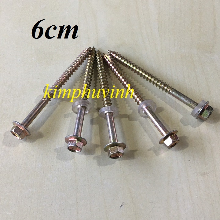 6CM - 20 Con VÍT BẮN TÔN GỖ - VÍT GỖ