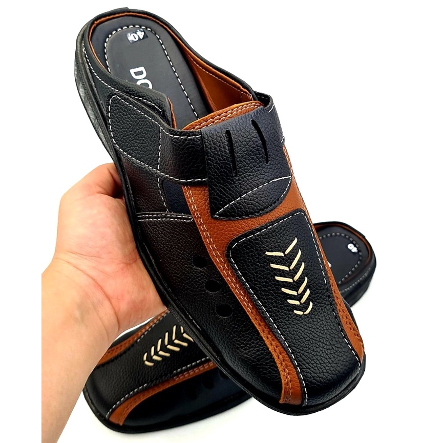 Giày lười nam cao 3cm DONAVY cao cấp, may đế chắc chắn bao đi mưa D.GM