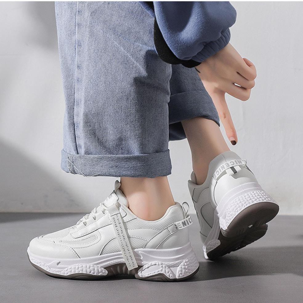 Giày Sneaker Nữ [ FREESHIP ] Giày Thể Thao Nữ Đế Tăng Chiều Cao 3-5 cm Phong Cách Siêu Ngầu - G15 free ship | BigBuy360 - bigbuy360.vn