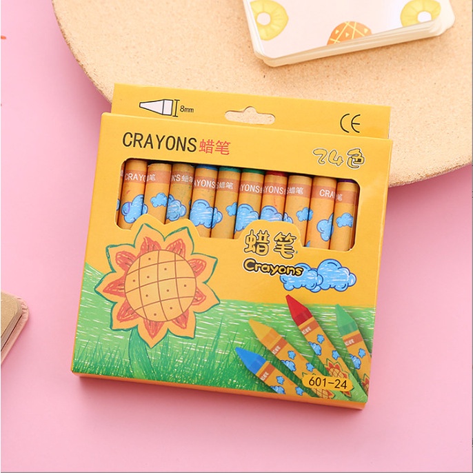 Hộp bút sáp màu cho bé hoa hướng dương BAG U SMHD105