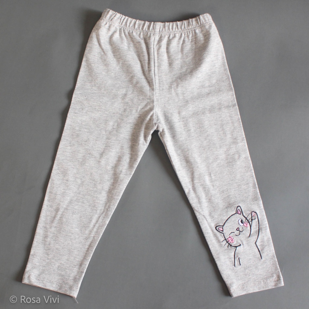 Quần legging dài trẻ em Rosa Vivi chất thun cotton họa tiết thú cưng