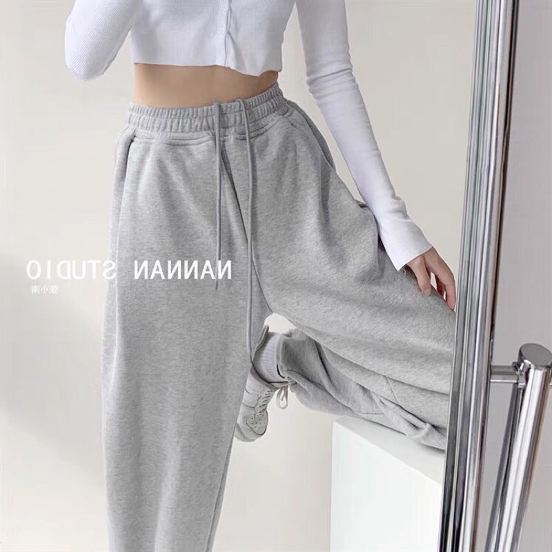 QUẦN JOGGER BO GẤU DÂY DÚT ,CHẤT LEN GÂN-DÀY DẶN-SIÊU DẦY DẶN - MẶC CHẤT LỪ