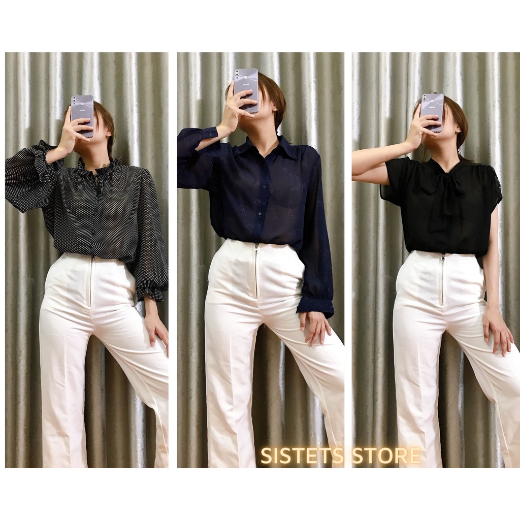 [NHIỀU MẪU] Áo sơ mi nữ đồ secondhand đẹp đa dạng mẫu đồ si - SM2