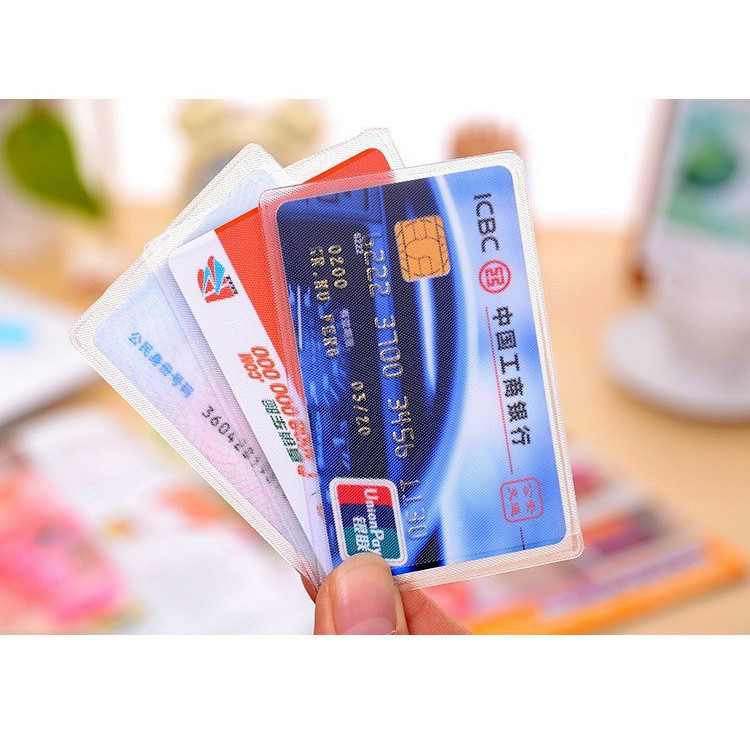 Túi nhựa vỏ bọc thẻ căn cước, bằng lái xe, thẻ sinh viên, ATM