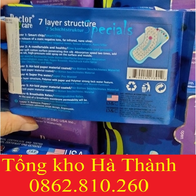 [Chính hãng] Băng Vệ Sinh DoctorCare Ban Đêm siêu thấm siêu hút