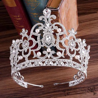 Vương miện sang trọng đính đá lấp lánh khoét rỗng cho cô dâu trong tiệc cưới