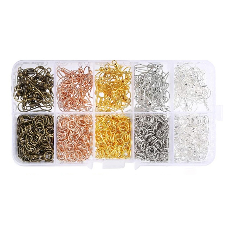 Bộ 1128 Dụng Cụ Làm Bông Tai DIY Gồm Nhẫn Móc Và Dụng Cụ Hỗ Trợ Mở Khuyên Tai