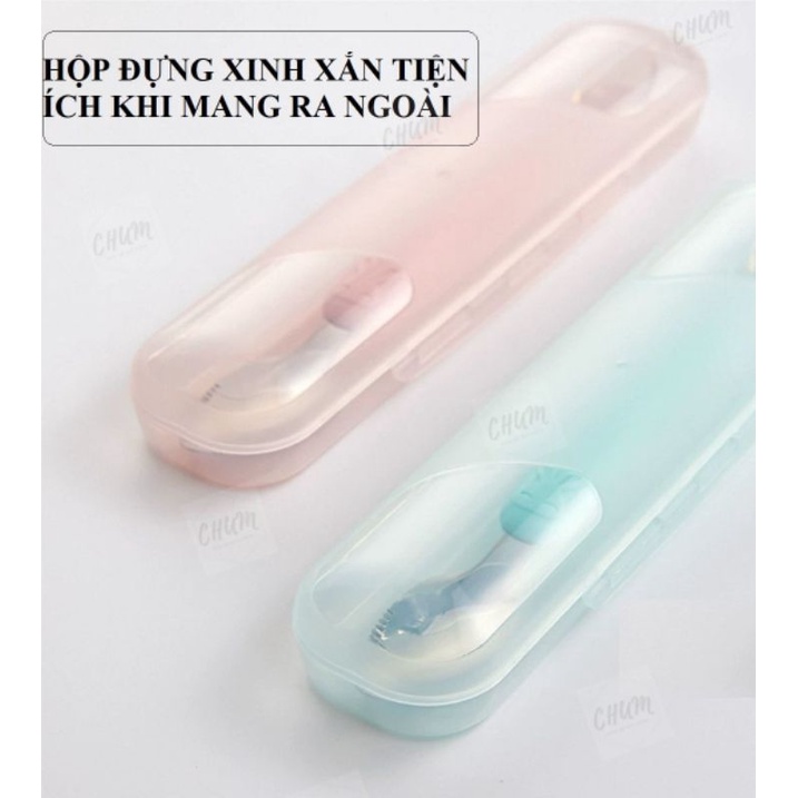 Thìa nạo hoa quả 2 đầu cho bé ăn dặm xA6
