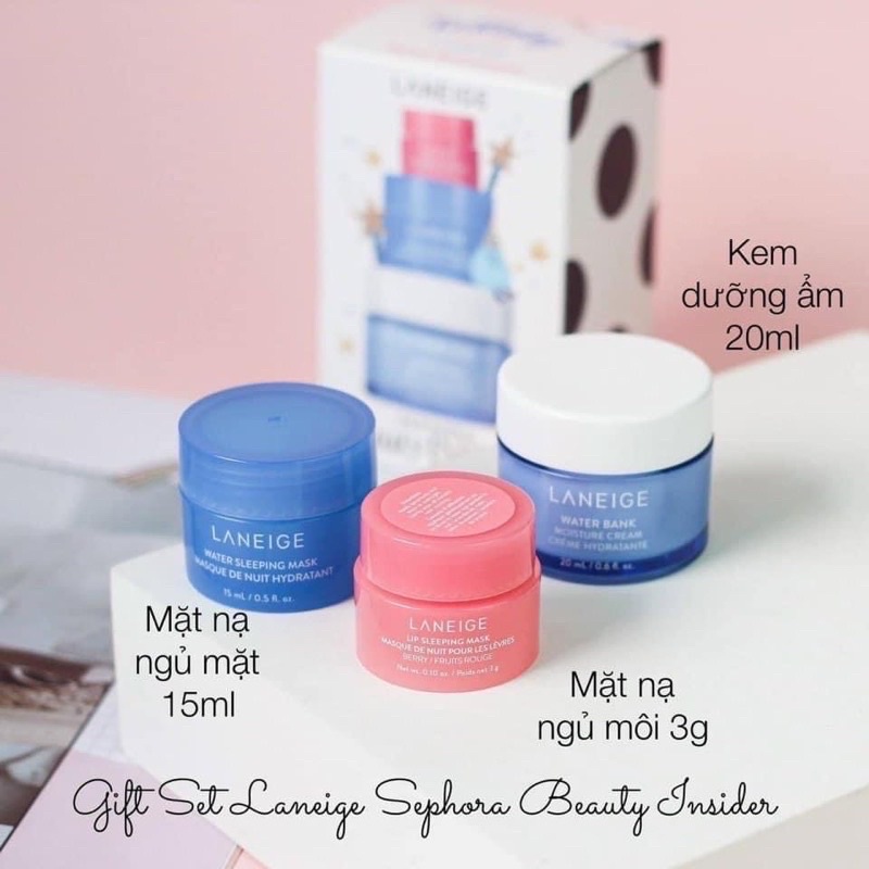 Set 3 món dưỡng ẩm Laneige( có ảnh thật)