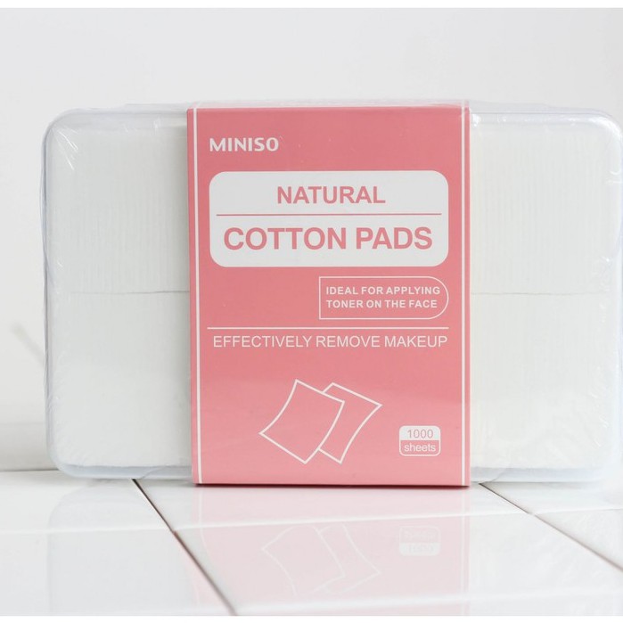 Bông Tẩy Trang Miniso Natural Cotton Pads 1000 Miếng