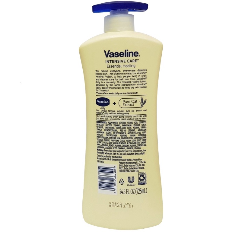 Sữa Dưỡng Thể Vaseline Total Moisture Pure Oat Extract 725ml