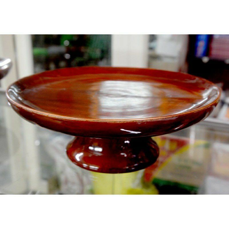 đĩa gỗ có đế đựng trái cây trưng bàn thờ