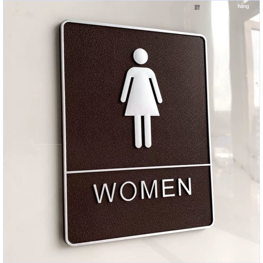 Bảng ghi chú nhà vệ sinh nam nữ bộ 2 cái | BigBuy360 - bigbuy360.vn