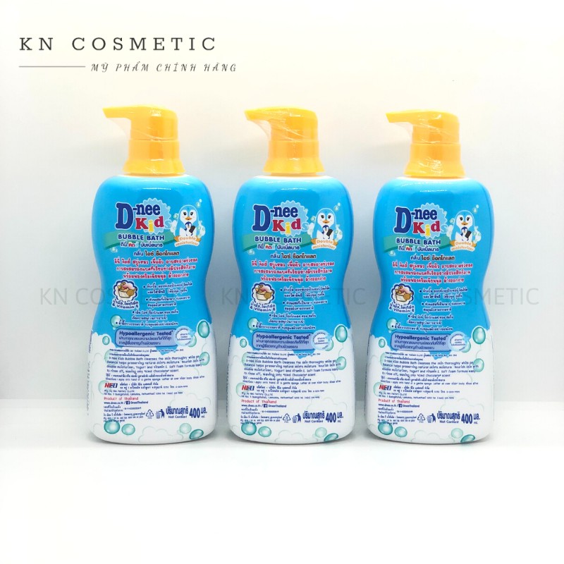 Sữa Tắm Dnee Kid Thái Lan Sữa Tắm Chim Cánh Cụt Xanh Chocolate Chai 400ml