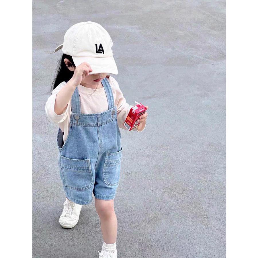Quần yếm jean cho bé trai, bé gái, Yếm bò trẻ em từ 1 đến 6 tuổi - YTA