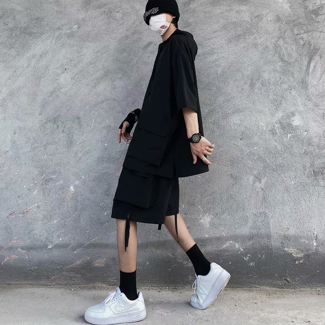 Set Quần Short Và Áo Hoodie Phong Cách Hàn Quốc Cho Nam | BigBuy360 - bigbuy360.vn