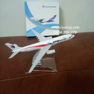 Mô hình máy bay tĩnh B737 Oneworld 16cm