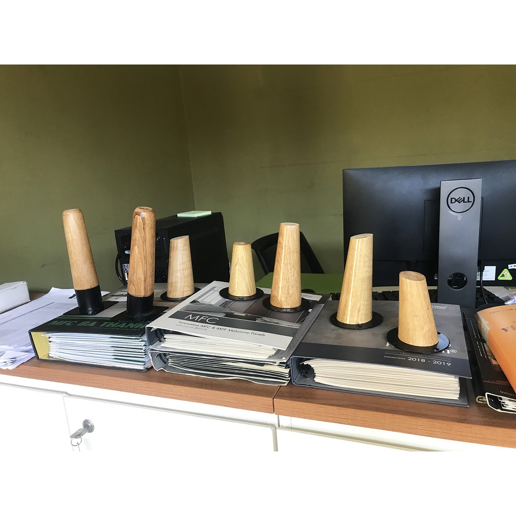 BÁN LẺ CHÂN GỖ BO TRÒN ĐÃ SƠN PU HOÀN THIỆN, CHÂN TIỆN CAO CẤP + KÈM PÁT SẮT CHỤP + VÍT | BigBuy360 - bigbuy360.vn