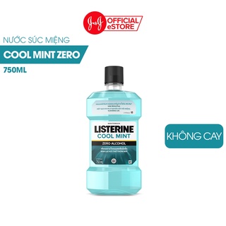 Nước Súc Miệng Listerine Không Cay Giúp Hơi Thở Thơm Mát - Cool Mint Zero - Dung Tích 250ml - 750ml