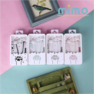 Tai nghe chân mèo tai nghe mi-412 tai nghe cute tai nghe dễ thương