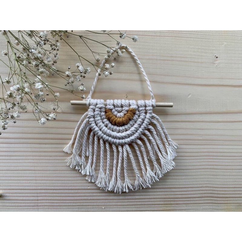 Macrame mini treo tường trang trí phòng