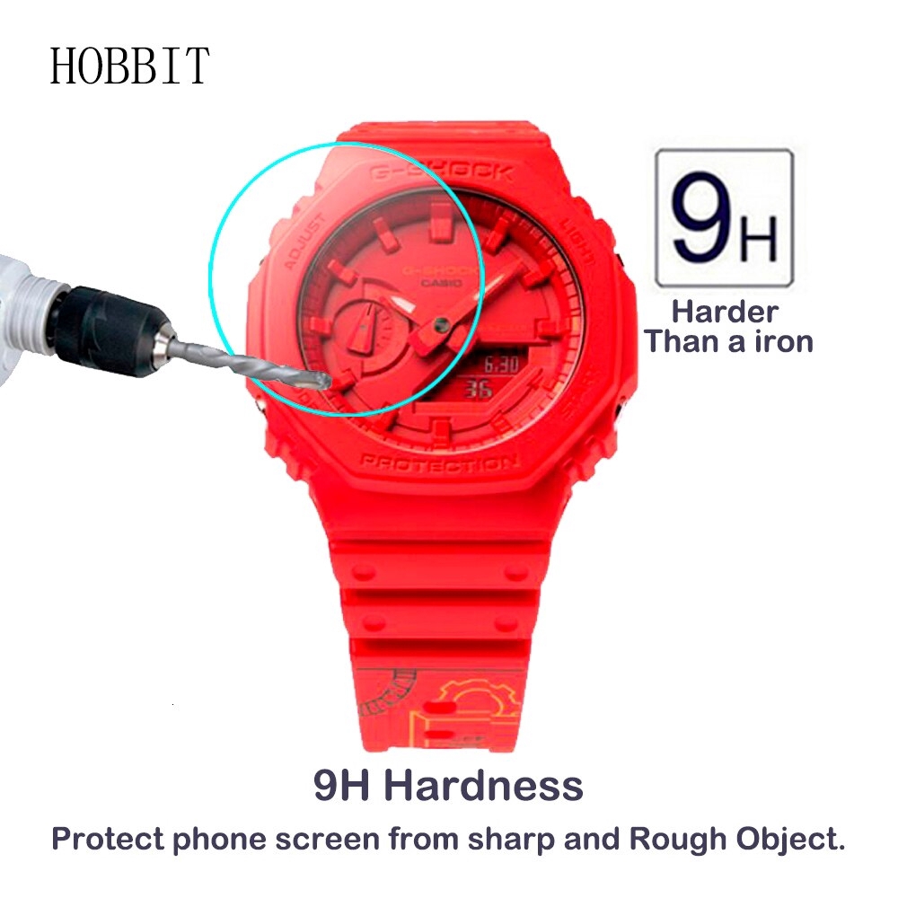 Set 2 Kính Cường Lực 9H 2.5D Cho Đồng Hồ Casio G-SHOCK GA-2100THB GA-2100TH GA-2100THS GA-2100 GA-2000GZ