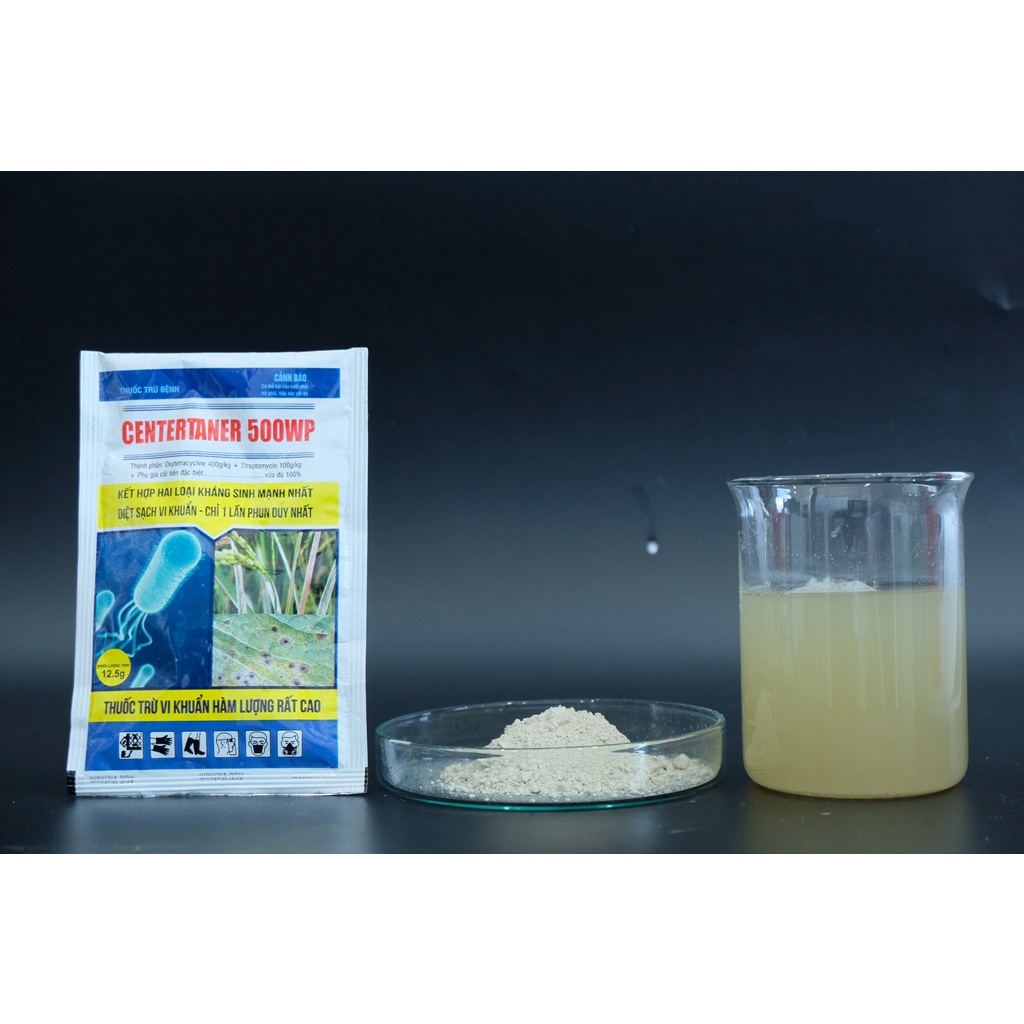 CENTERTANER 500WP nhập khẩu Thái Lan gói 10.5gr- Bột màu trắng ngà- sản phẩm đặc trị vị khuẩn