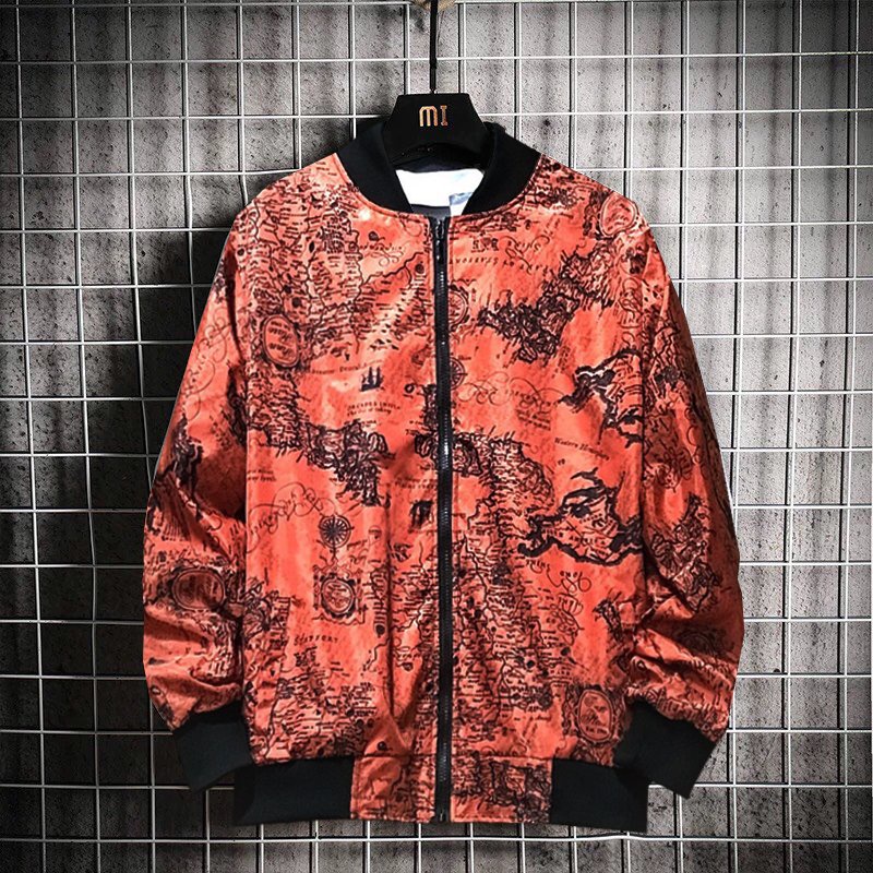 Áo khoác nam dù lớp lót phối chữ cao cấp phong cách thời trang