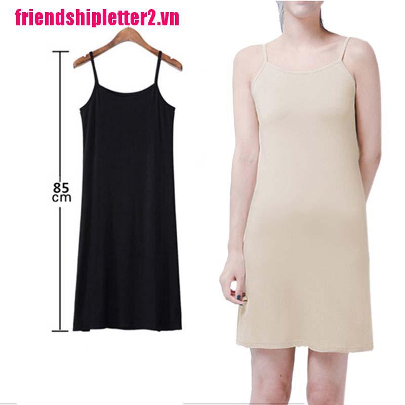 Đầm 2 Dây Màu Sắc Đơn Giản Thời Trang Cho Nữ