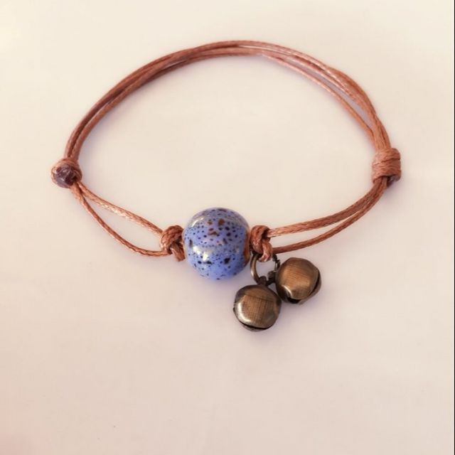 Vòng tay hạt gốm đơn giản handmade