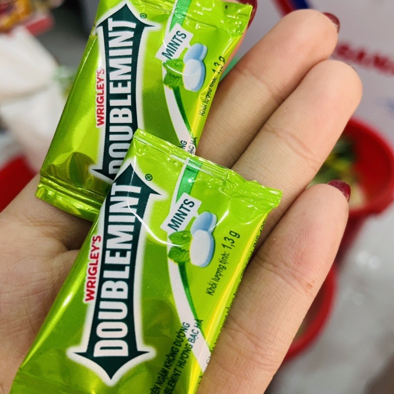 Kẹo ngậm không đường DOUBLEMINT hương bạc hà 1,5gram