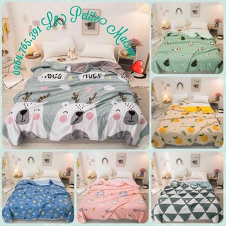 🌈Freeship❤️Chăn hè cotton đũi nhập khẩu 2mx2m3 🌈loại 1 mềm mịn