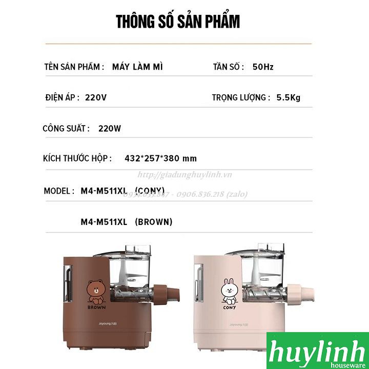 Máy làm mì sợi Joyoung M4-M511XL