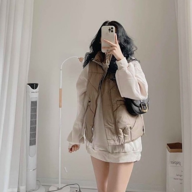 Áo phao gile có túi phong cách Hàn Quốc mã GILEPHAO8517