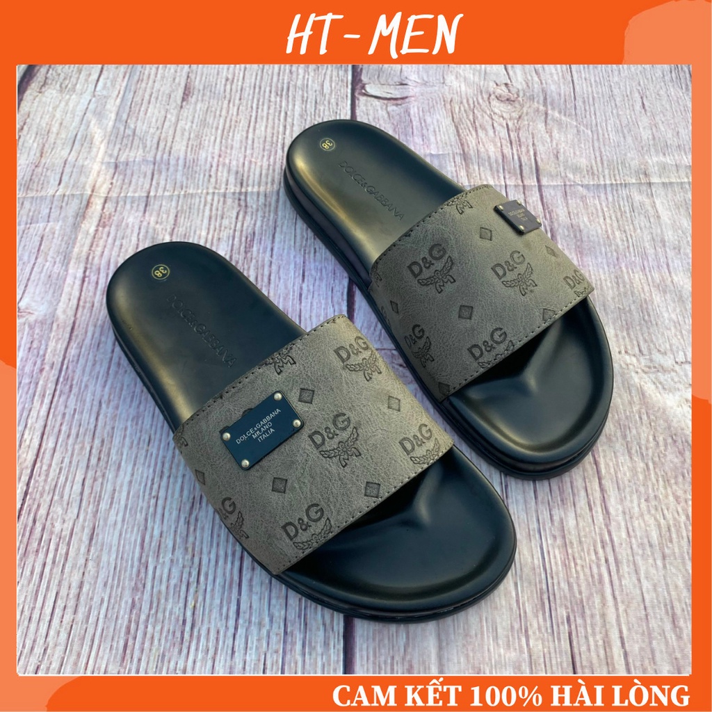 Dép Nam Quai Ngang D. G Đế Cao Su Đẹp Chống Trơn Chân Hàng Full Hộp