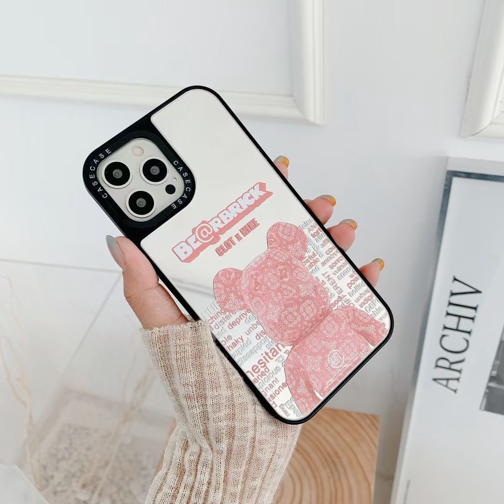 Sang Trọng Ốp Điện Thoại Mặt Gương In Hình Gấu Thời Trang Cho Iphone 12pro Max 12mini 11pro Max Xs Max Xr Se 2020 7 8 Plus | BigBuy360 - bigbuy360.vn