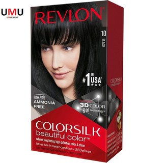 Thuốc Nhuộm Tóc Số 10  Đen Tự Nhiên Revlon Colorsilk.