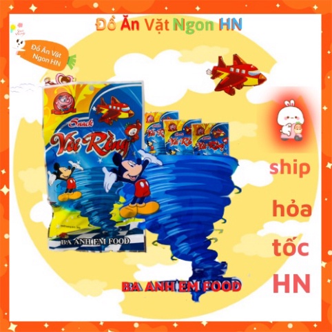 Đồ ăn vặt 10 gói snack vòi rồng ba anh em  ăn vặt cay ngon hà nội