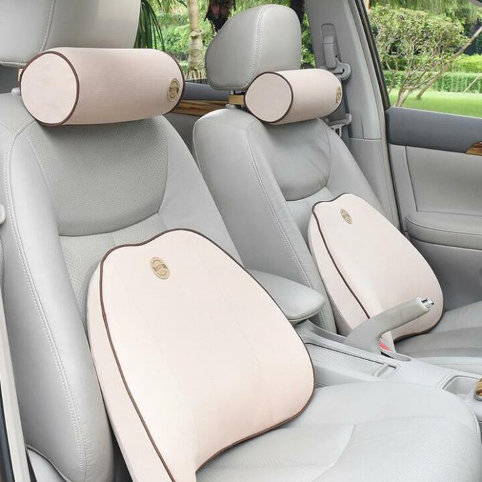 Sản Phẩm Bộ gối tựa cổ, lưng dùng trên ô tô chất liệu cao su non cao cấp TZ03 .