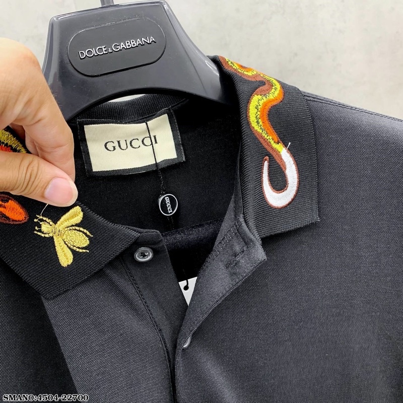 Áo Polo Nam Cotton Cá Sấu 100% Cổ Bo Dệt Hình Ong Rắn Cam Vàng Nâu Đơn Giản Basic PL30P