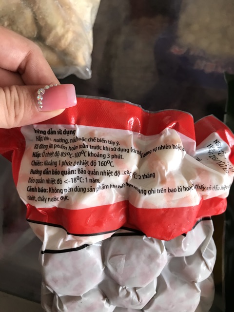 Bánh bao nhân trứng cá màu cam Phú Mark 500g