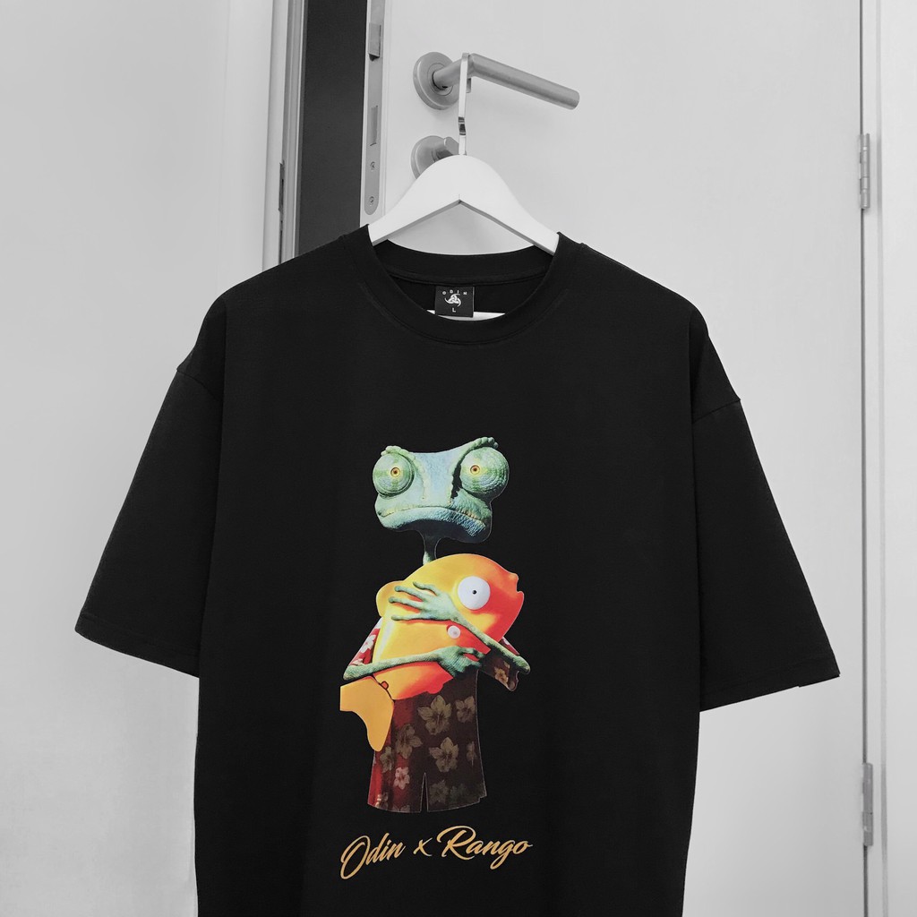 Áo thun Oversize in hình tắc kè Rango, áo phông nam cao cấp unisex, Odin clothing | BigBuy360 - bigbuy360.vn