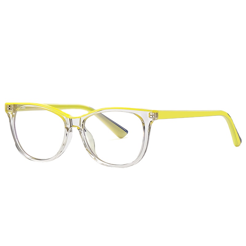 Mắt Kính TR90 Gọng Vuông Kim Loại Chống Ánh Sáng Xanh Dành Cho Trẻ Em